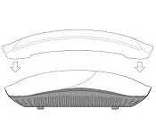 Aruba JX951A AP-305-CVR-20 20-pk for AP-305 with Holes for LED Indicators White Non-glossy Snap-on Covers