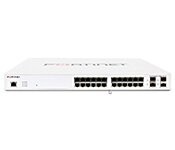Fortinet FS-124E-POE FortiSwitch-124E-POE L2+ managed POE switch with 24GE +4SFP, 12 port POE with max 185W limit and smart fan temperature control