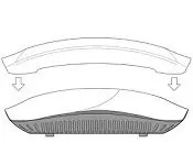 Aruba JW827A  315-CVR-20 20-pk for AP-315 with Holes for LED Indicators White Non-glossy Snap-on Covers
