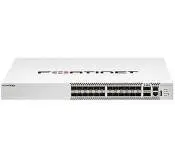 Fortinet FS-1024E Fortiswitch-1024E Layer 2/3 Fortigate Switch Controller Compatible Switch With 24 X Ge/10Ge Sfp/Sfp+ Slots And 2 X 100Ge Qsfp28. Dual Ac Power Supplies