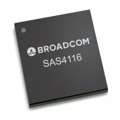 SAS4116 24G SAS Tri-Mode RAID-on-Chip (ROC) PCIe Gen 4.0 x8, 16-port SAS/SATA/NVMe ROC featuring Tri-Mode SerDes Technology