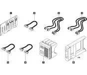 Lenovo 7XH7A06254 ThinkSystem SR550/SR650 2.5inch SATA/SAS 8-Bay Backplane Upgrade Kit