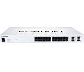 Fortinet FS-124F-POE Fortiswitch-124F-Poe L2+ Managed Poe Switch With 24Ge Ports, 12 Of Which Are Poe+, 4 Sfp+, Max 185W Limit And Smart Fan Temperature Control