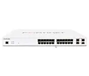 Fortinet FS-124E-FPOE FortiSwitch-124E-FPOE L2+ managed POE switch with 24GE +4SFP, 24port POE with max 370W limit and smart fan temperature control